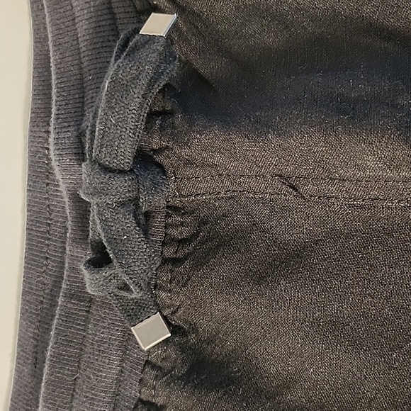 J. Jill Black Linen blend pants- Size L - Picture 5 of 10